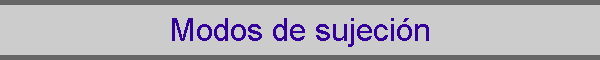 Modos de sujecin